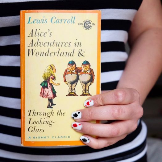 Alice in Wonderland Card Nails