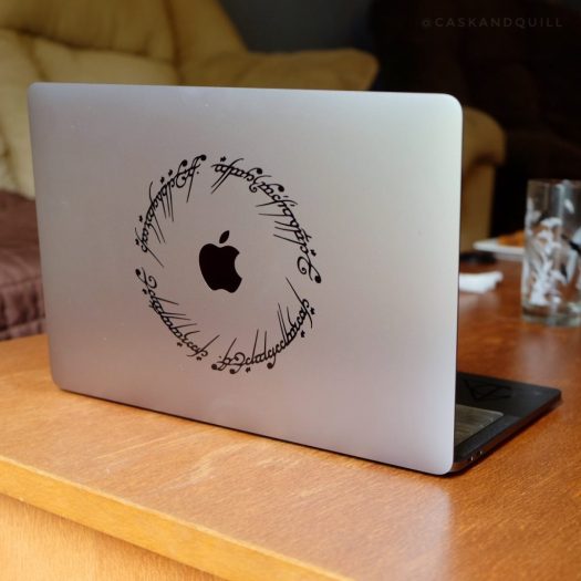 Lord of the Rings script computer decal