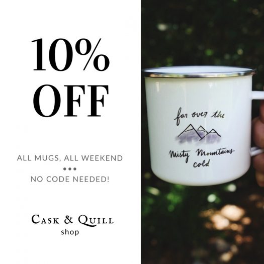 Cask & Quill 10% off mug sale